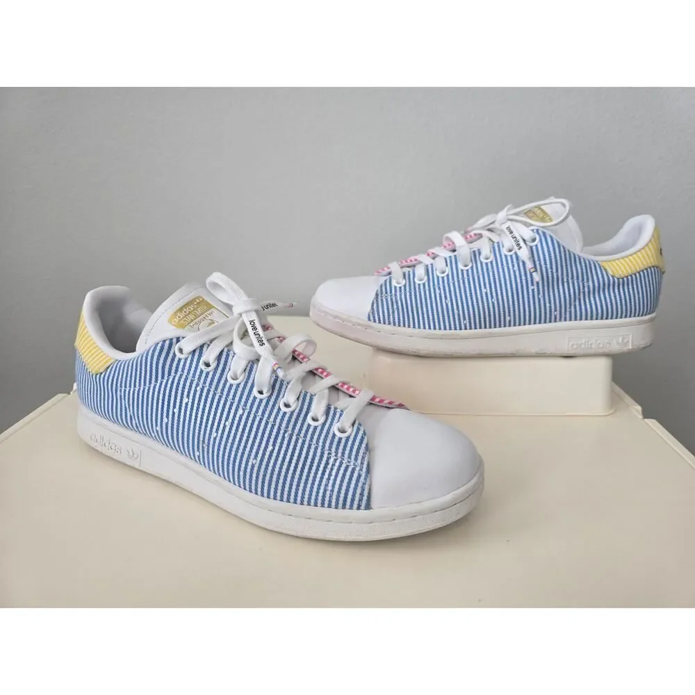 Adidas Stan Smith Love Unites Rainbow Pride Sneakers Size 9.5 FY9021 Classic